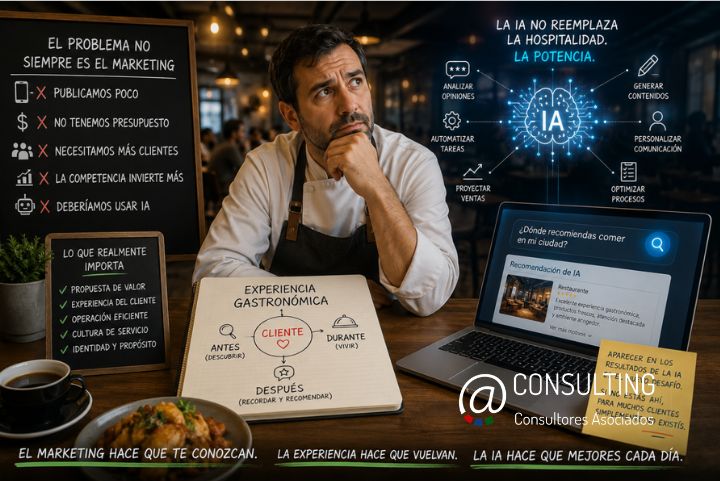 El marketing no salva tu negocio gastronómico. La inteligencia artificial tampoco.